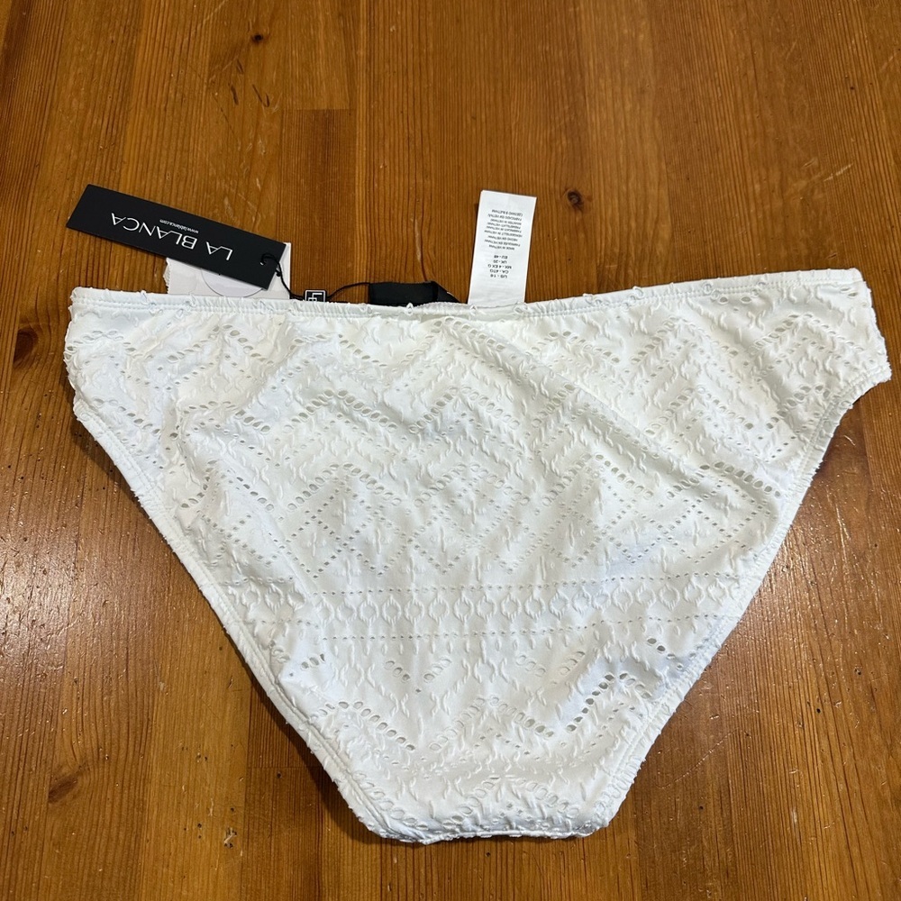 La Blanca Textured White Bikini Set - Picture 3 of 10